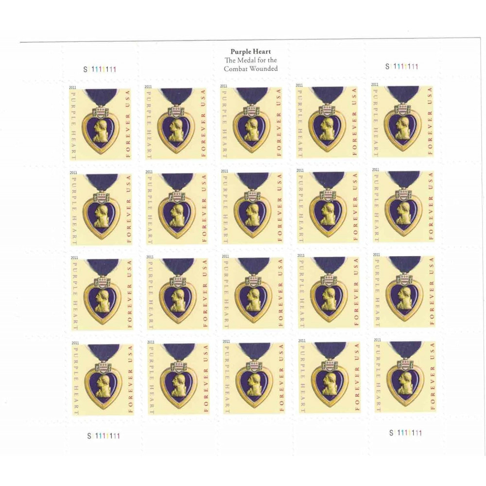 2019 US Purple Heart Forever Stamps