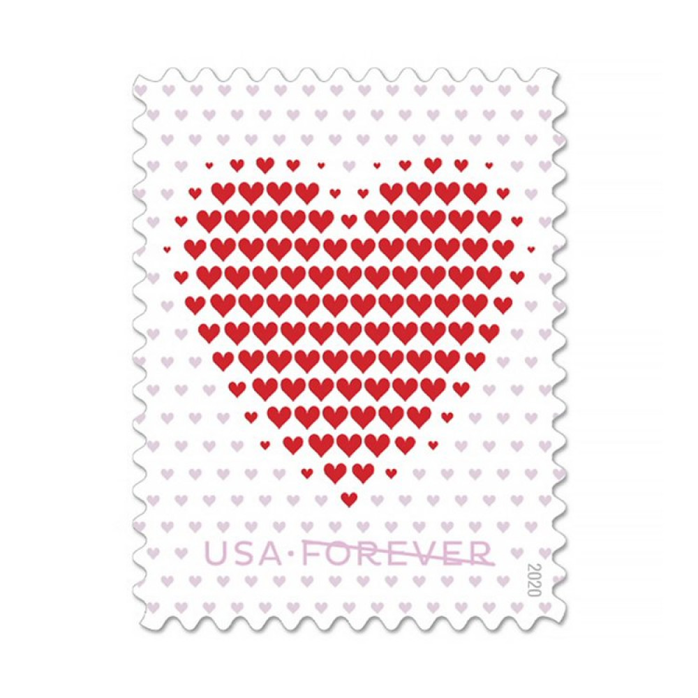(2020) USPS Made Of Hearts Forever Stamps