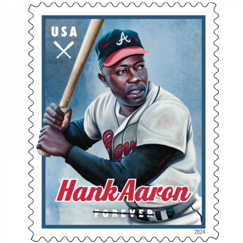 2024 Hank Aaron Forever Stamps, Sheet of 20